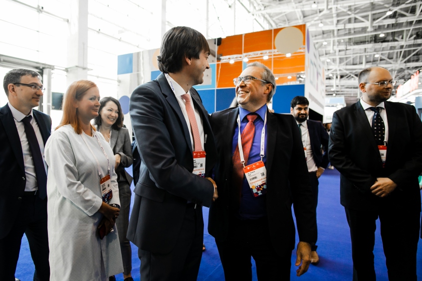 Dirk Hastedt with Sergey Kravtsov, Head of the Federal Institute for Evaluation of Education Quality of Russia