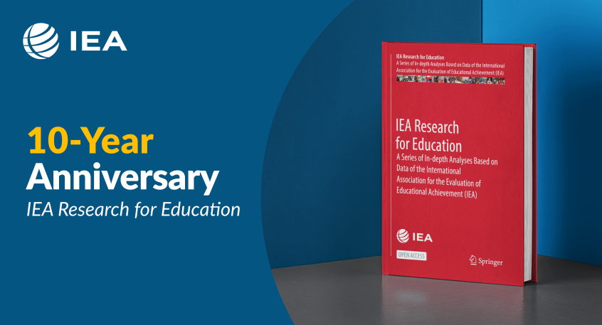 Banner of 10-year anniversary of IEA Research for Education series
